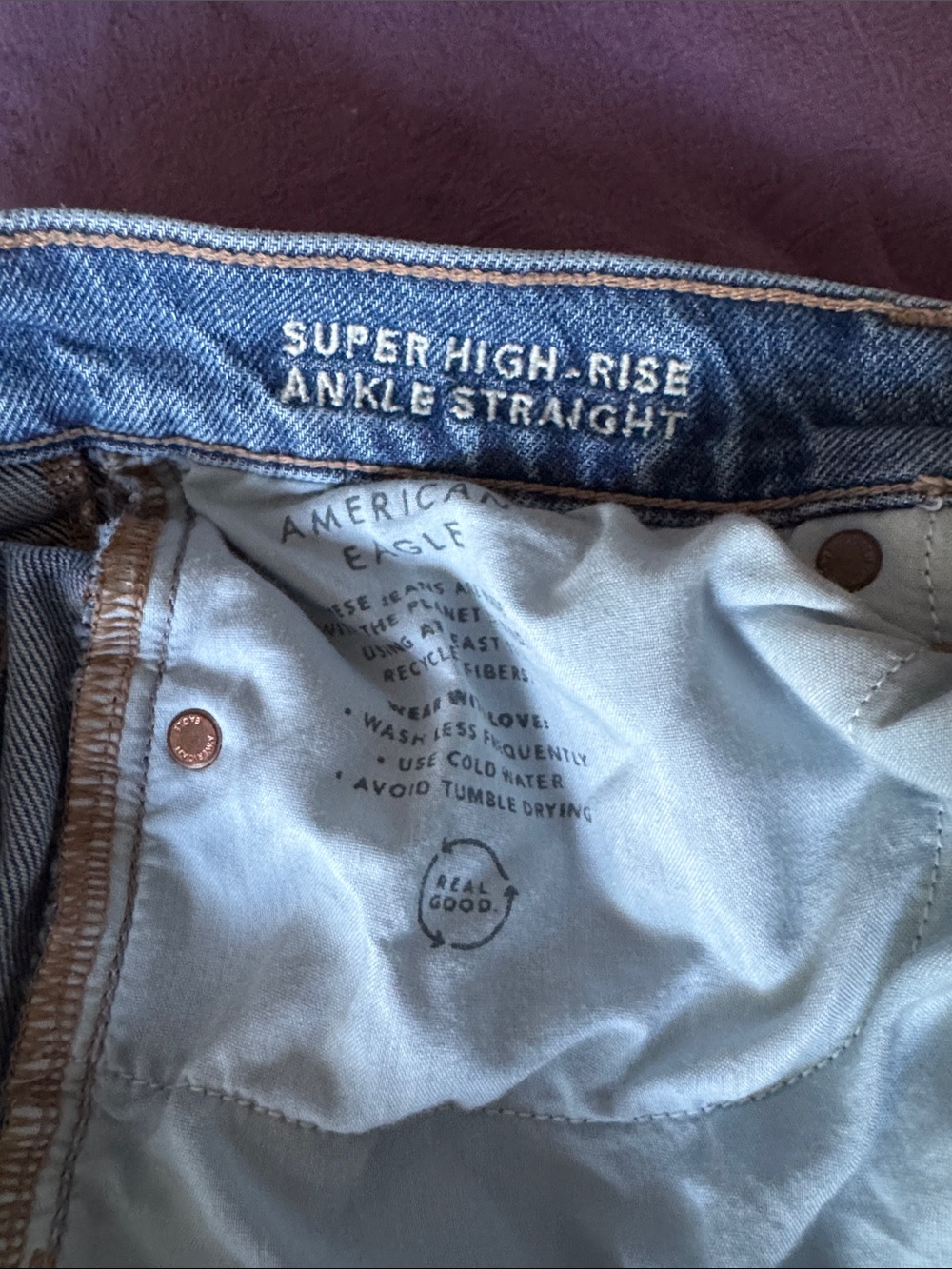 American Eagle Outfitters Classic Blue Denim Jeans - Picture 4 of 5